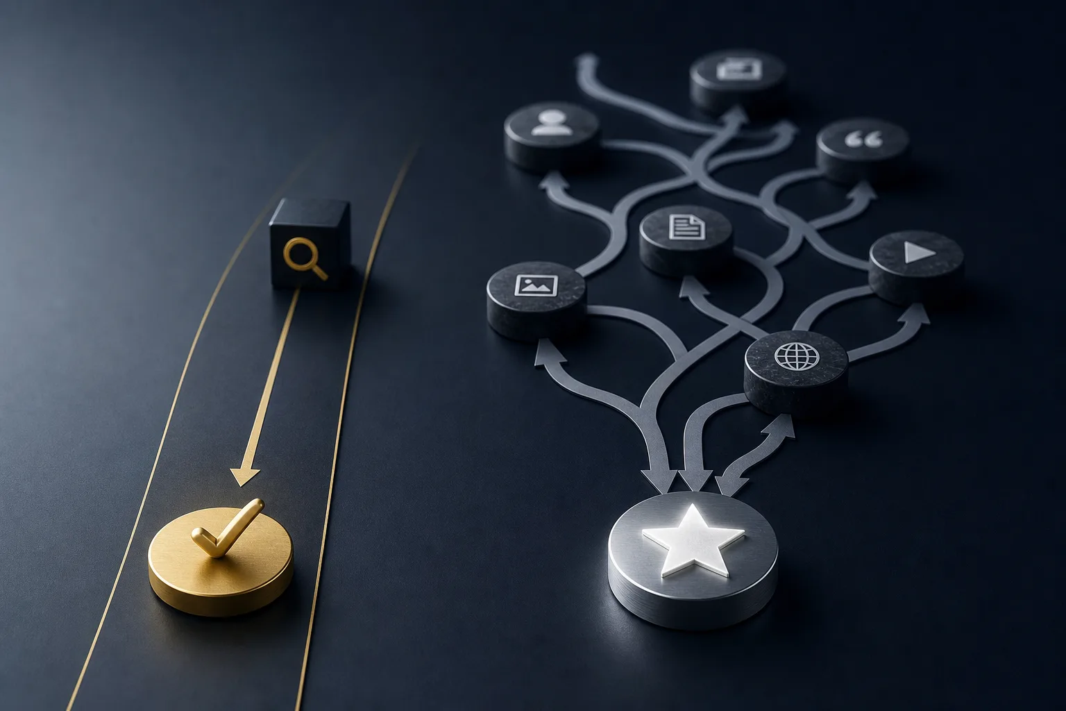 Direct answer optimisation compared with generative search optimisation