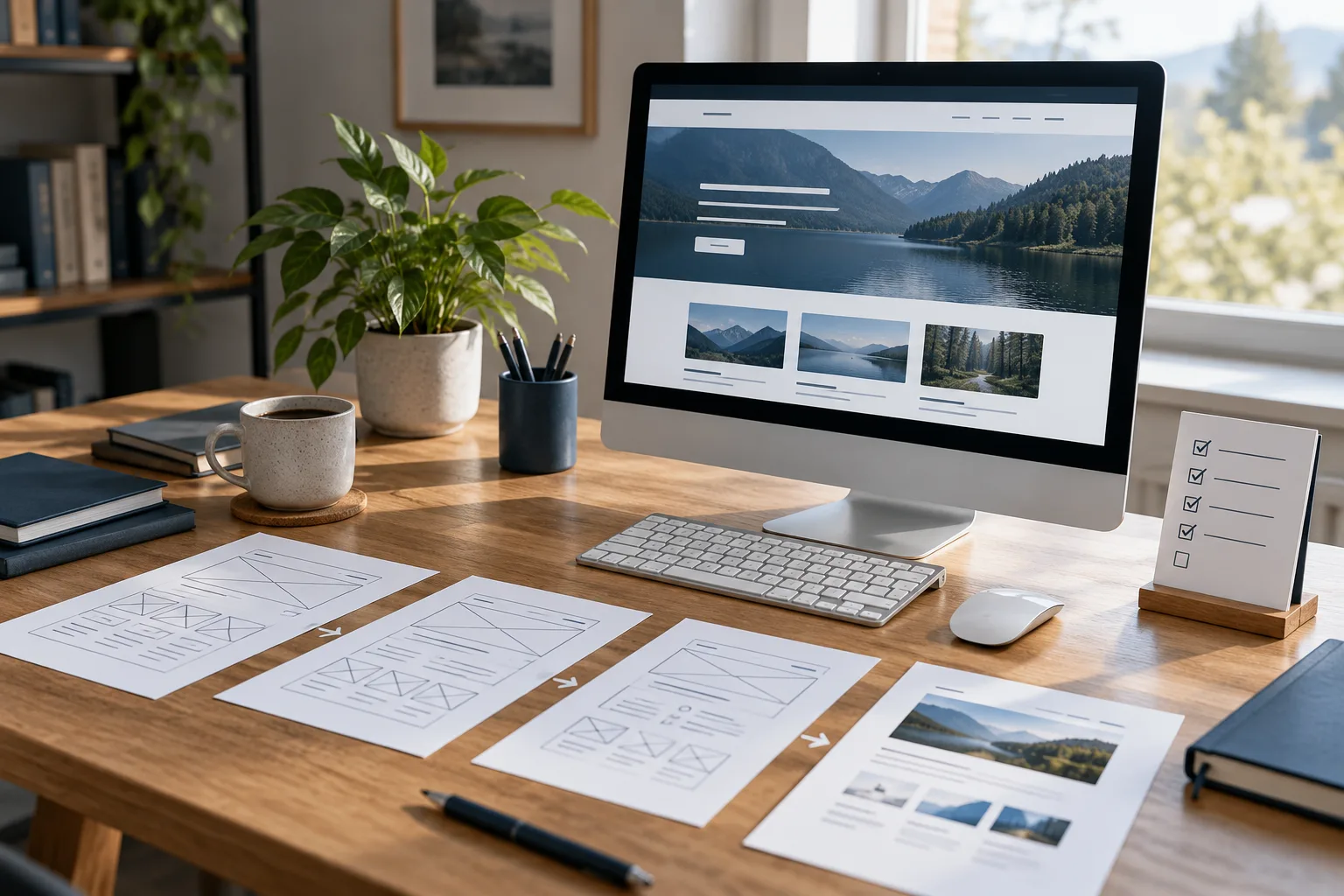 AI-assisted website planning alongside professional review