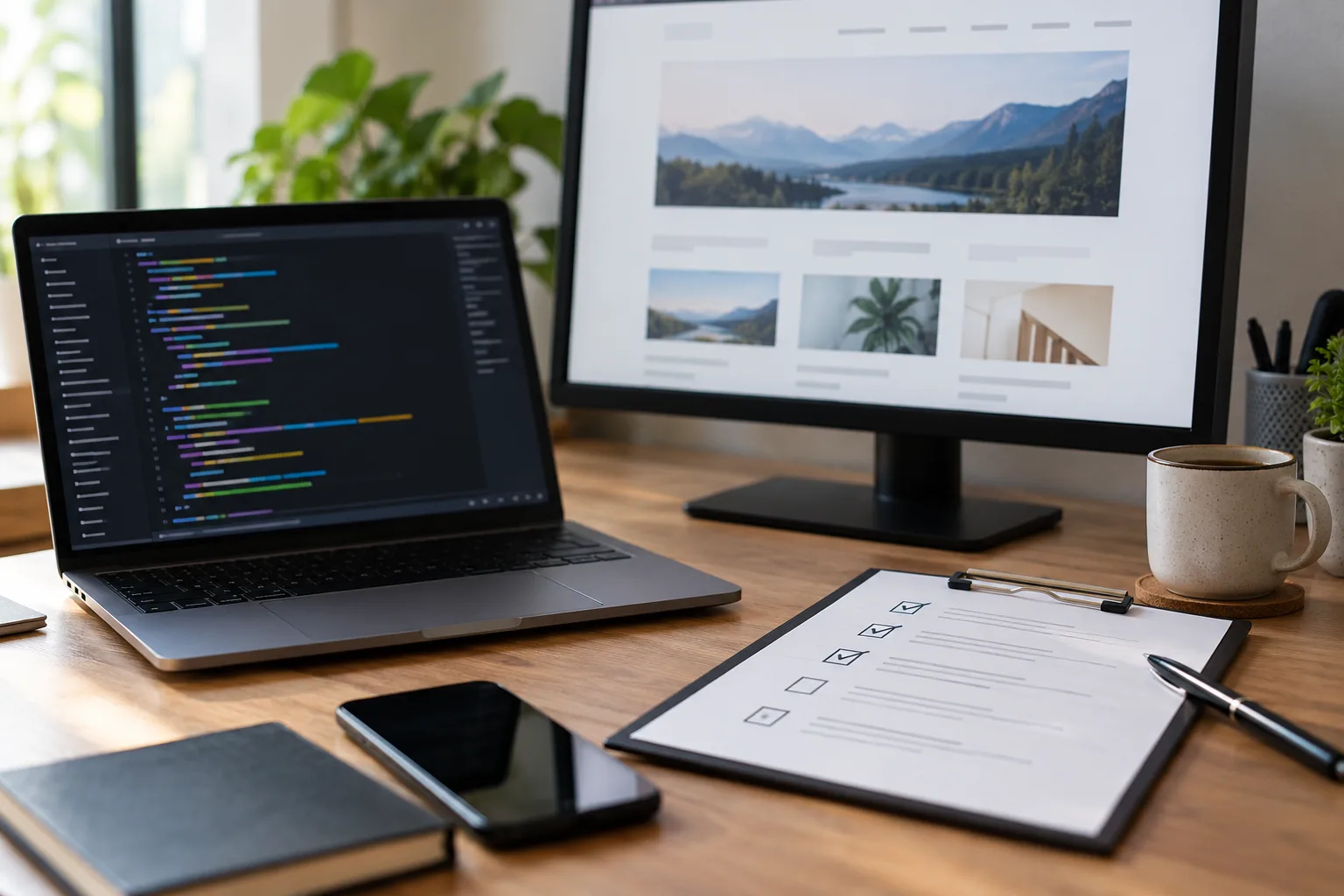 Testing an AI-assisted website build before launch