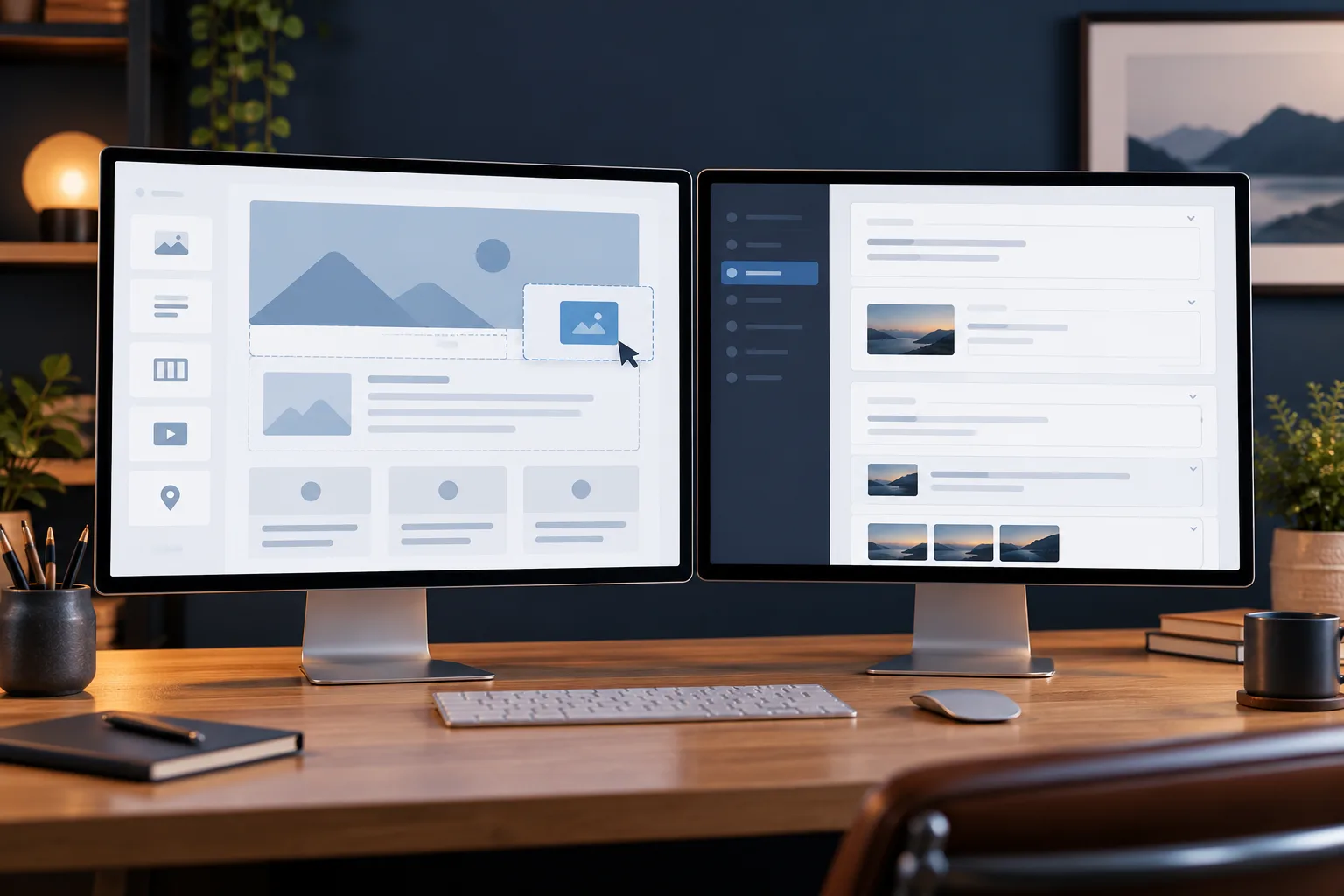 Comparing drag-and-drop editing with structured website content
