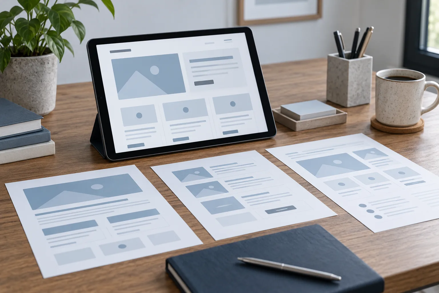 Reusable content modules for a structured website