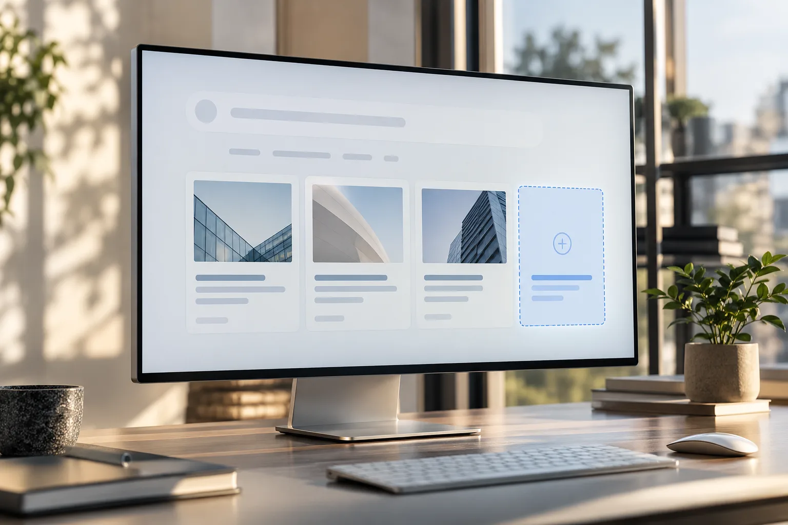 Generic AI-style recommendation results with an absent business