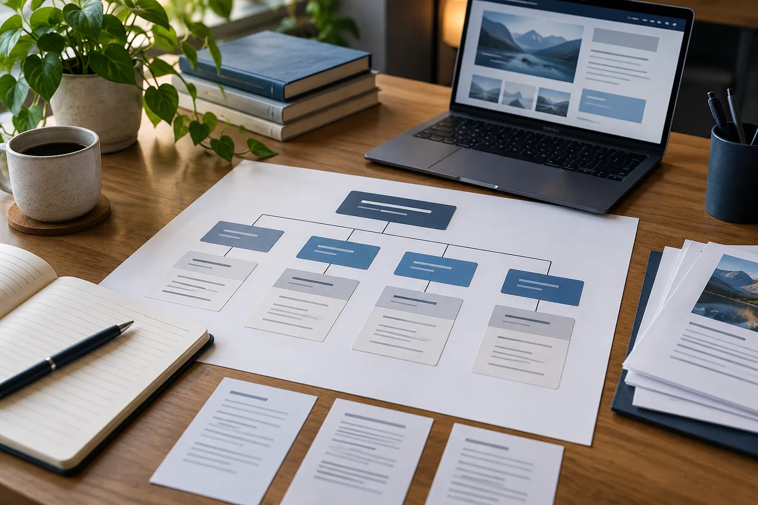 Website information structure for AI search visibility