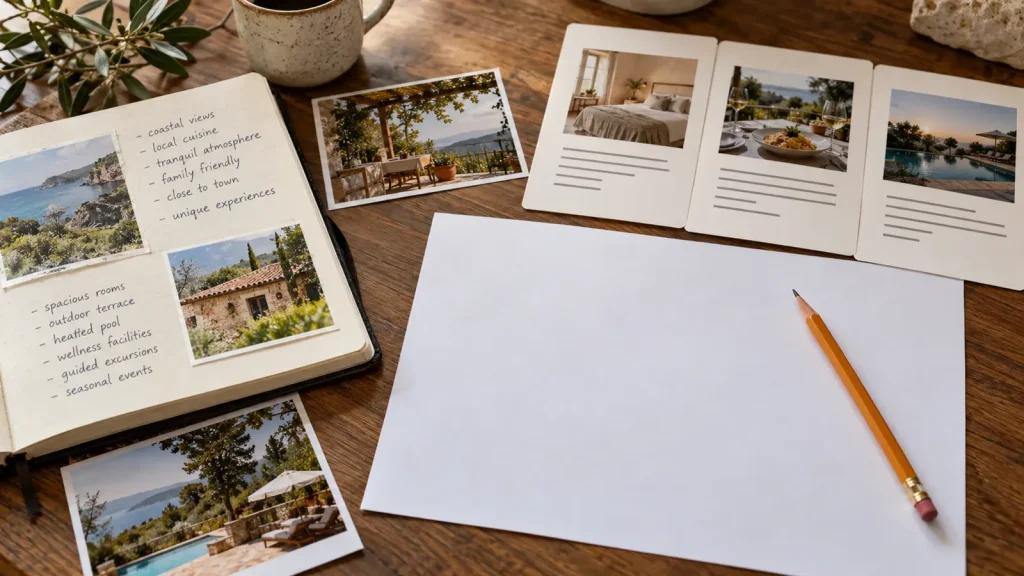 Website content brief and source information