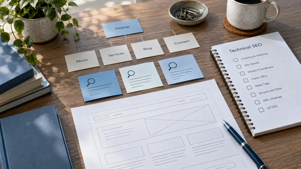 SEO foundations in a website plan