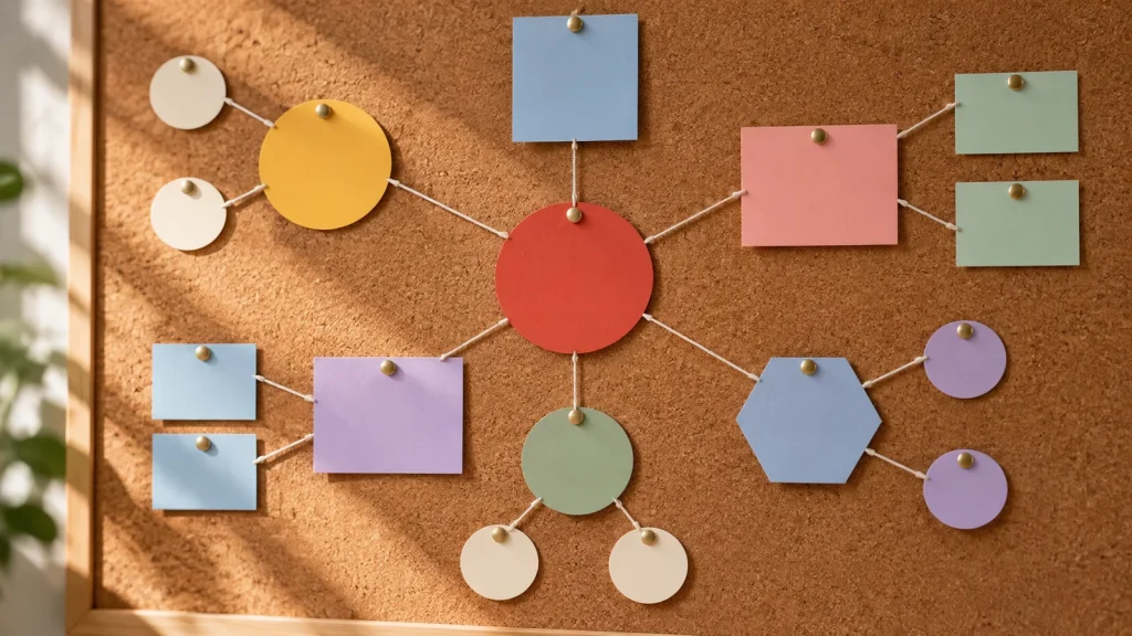 Selective social content planning board