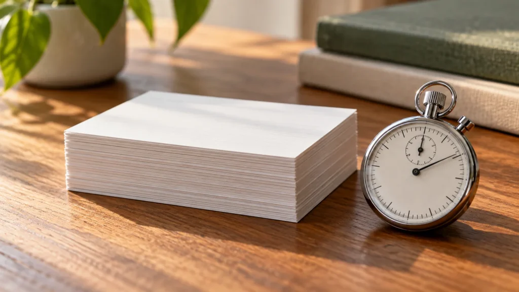 Measured long-term SEO work planning desk