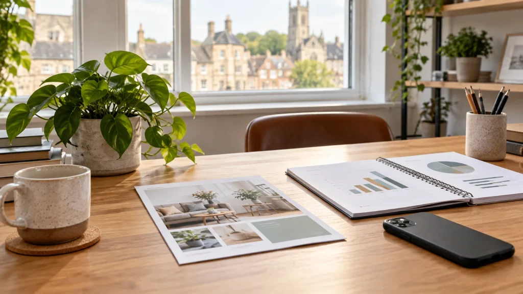 Practical small business marketing planning desk