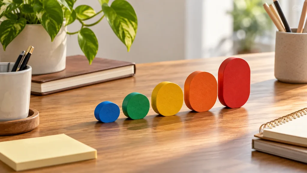 Physical counters illustrating simple measurement