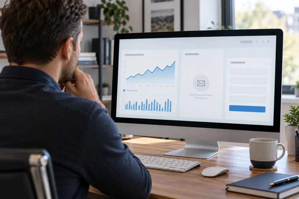 Website analytics showing traffic without corresponding enquiries
